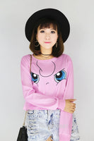 Pokimon Anime Crop Top Pullover