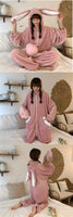 Hooded Pink Bunny Pajamas