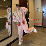 Strawberry Pocket Jumpsuit Pajamas