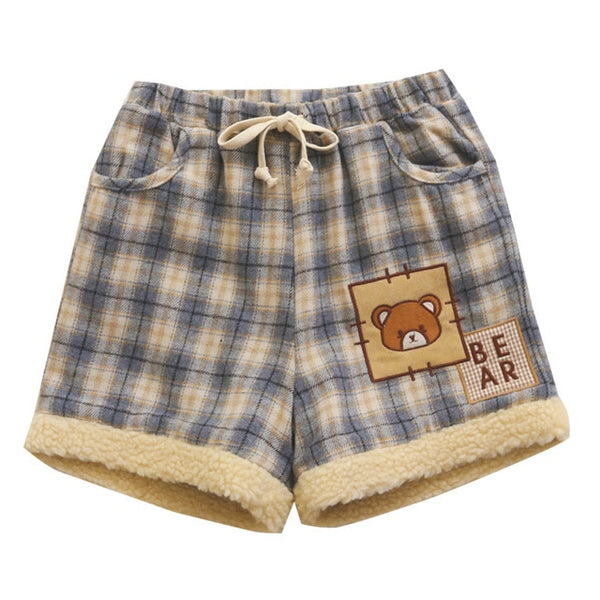 Teddybear Plaid Shorts