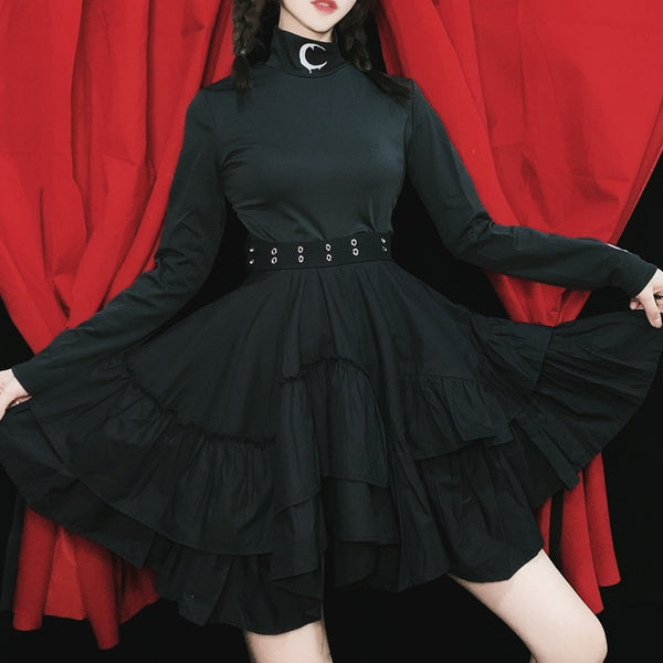 Gothic Pleated Mini Skirt