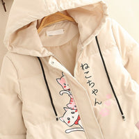 Kitty Cat Printed Parka