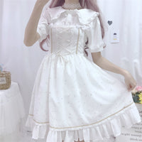 Galaxy Lolita Vintage Collared Dress