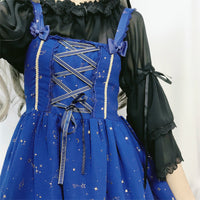 Galaxy Lolita Vintage Collared Dress