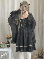 Galaxy Lolita Vintage Collared Dress