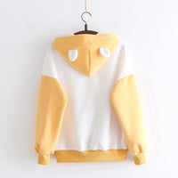 Yellow Hamster Hoodie With Ears