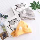 Yellow Hamster Hoodie With Ears