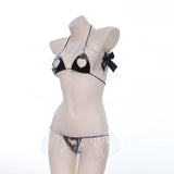 Lolita PVC See Through Heart Cutout Lingerie