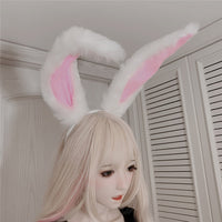 Black Bunny Ears Furry Headband