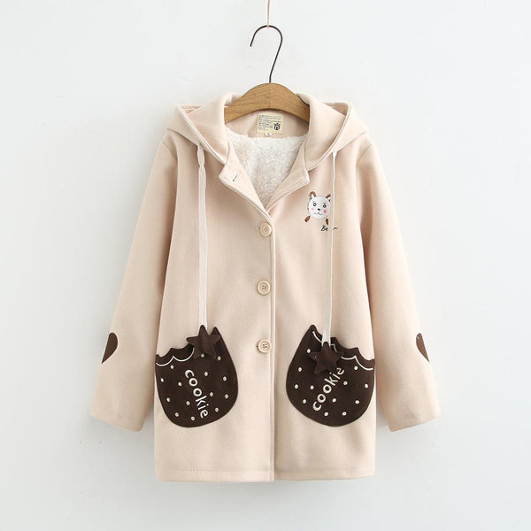 Bear Embroidery Coat