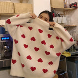 Heart Cashmere Turtleneck Sweater