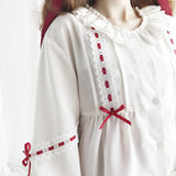 Lolita Red Ruffle Collar Blouse