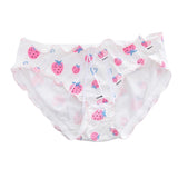 Ruffle With Bow Low Waist Strawberry Panty