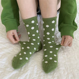 Green Poka Dot Socks