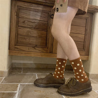 Green Poka Dot Socks