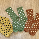 Green Poka Dot Socks