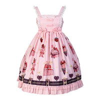 Strawberry Lolita Pink Tutu Lace Dress