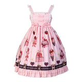 Strawberry Lolita Pink Tutu Lace Dress