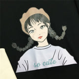 Girl Drawing Short Sleeve T-shirt