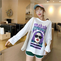 Long-sleeve Graphic Printed T-shirt