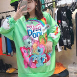 Green Pony Anime Hoodie