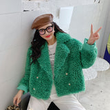 Faux Lamb Fur Jacket