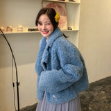 Faux Lamb Fur Jacket