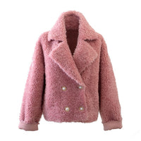 Faux Lamb Fur Jacket