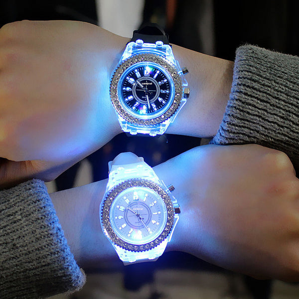 Flash Luminous Jelly Watch