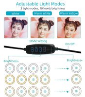 10 Inch Selfie Ring Light with 3 Clips