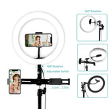 10 Inch Selfie Ring Light with 3 Clips