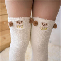 Above-knee Teddybear Stockings