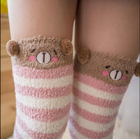 Above-knee Teddybear Stockings