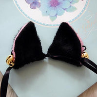 Kitty Cat Ears Furry Hair Clip