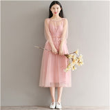 Pink Three Quarter Lantern Sleeve Dress