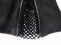 Black Goth Mini Skirt With Mesh