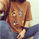 Cartoon Graphic Print T-shirt