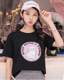 Graphic Print Kitty Cat T-shirt