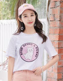 Graphic Print Kitty Cat T-shirt