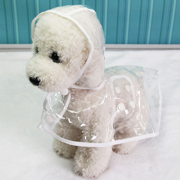 Waterproof Transparent Raincoat Jacket For Dogs