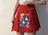 Cheongsam High Waist Vintage Mini Skirt