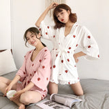 Strawberry Pajama And Bathrobe