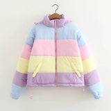 Rainbow Stripped Coat