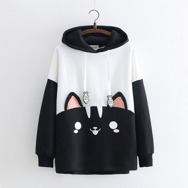 Kitty Cat Pullover Hoodie