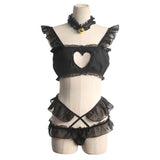 Heart Cutout Lingerie