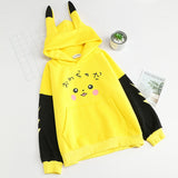 Pikachu Anime Hoodie With Ears