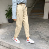 Loose High Waist Elastic Pants