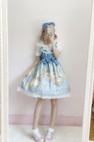 Lolita Vintage Ruffle Suspender Princess Dress