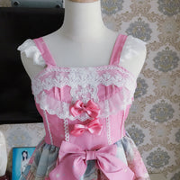 Lolita Vintage Ruffle Suspender Princess Dress