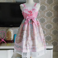 Lolita Vintage Ruffle Suspender Princess Dress